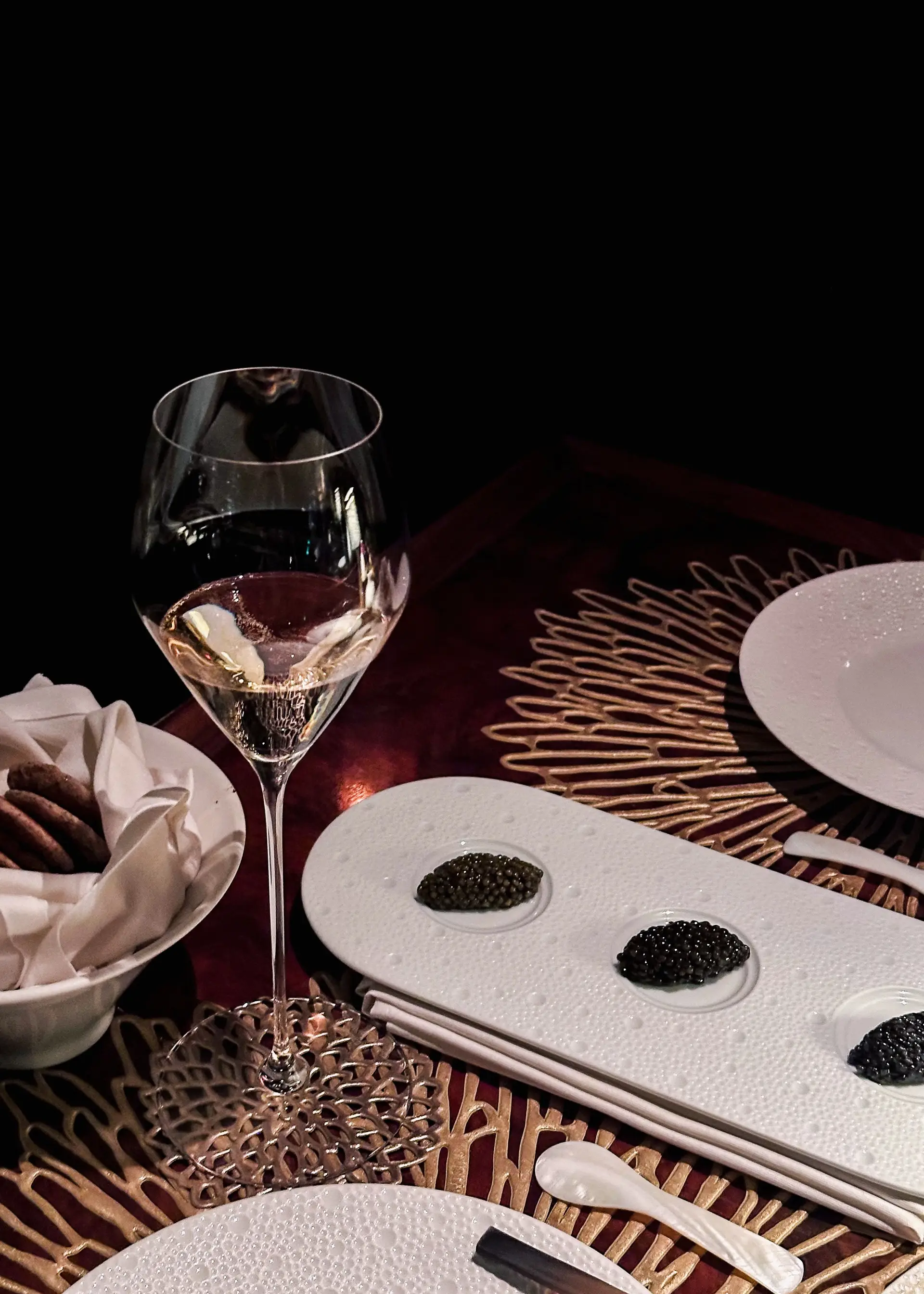 Fine dining fogás